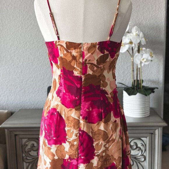 Women's Romantic Floral Mini Dress | Sage The Label | Pink Multi - Picture 11 of 11